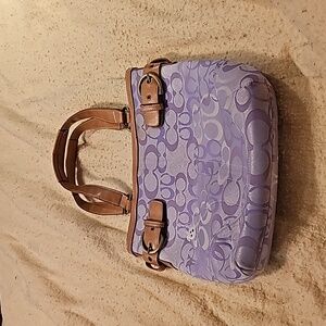 Coach,  purple,  bumblebee bag, lightly used